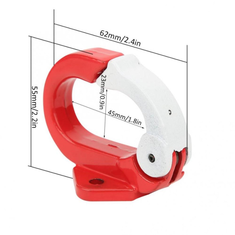 Universaali skootterikoukkuripustin Xiaomi Mijia M365/M365 Prolle - punainen