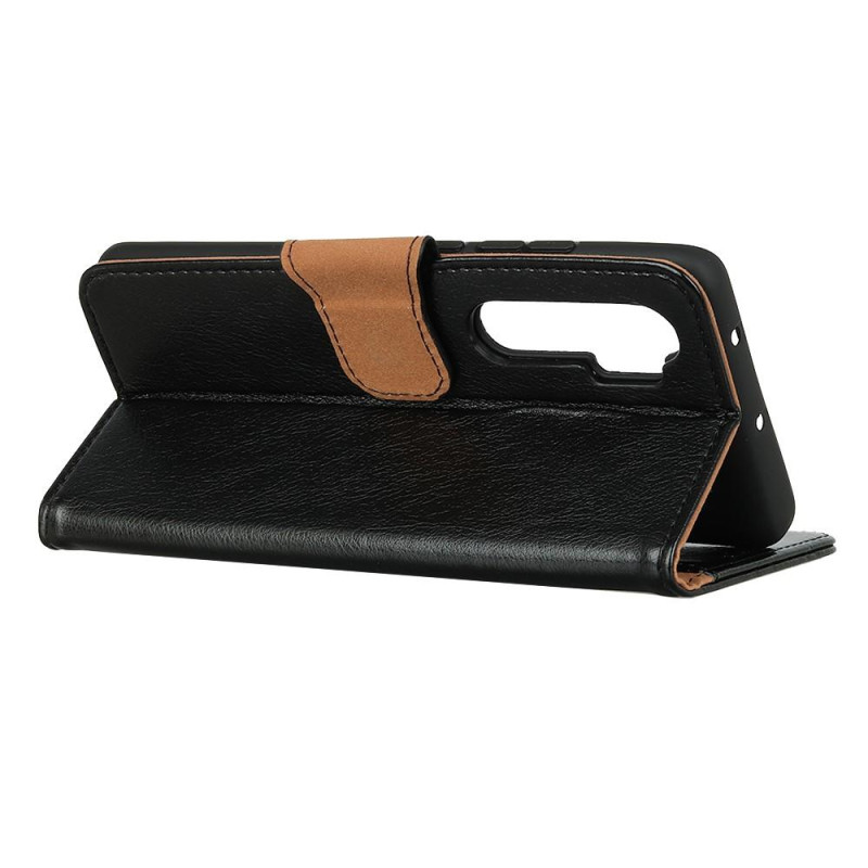 Nappa Texture Split Wallet Stand Cover for OnePlus Nord - Black