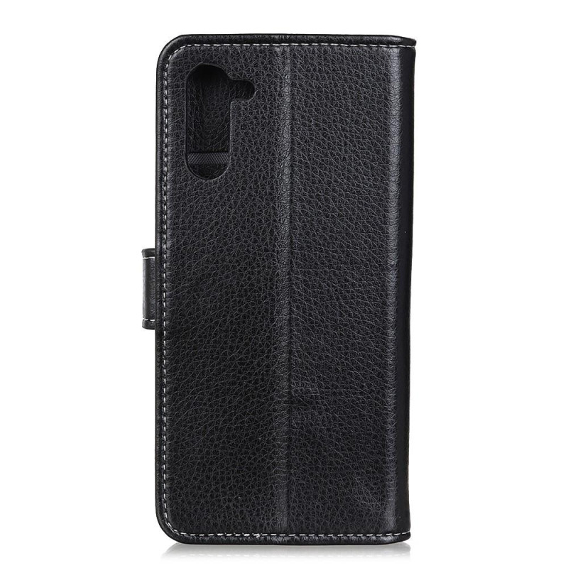 Litchi Skin Cell Phone Case for OnePlus Nord - Black