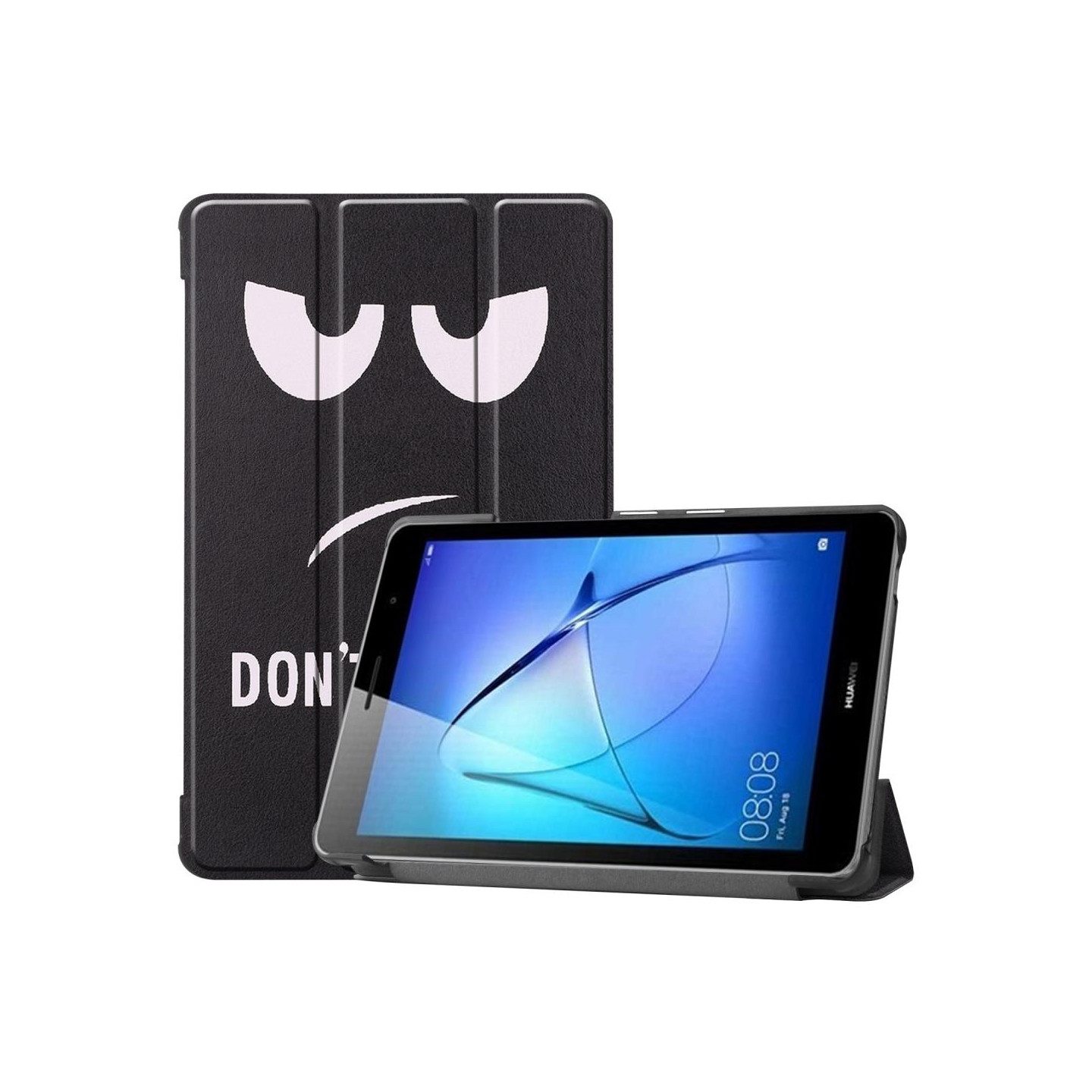 Tri - fold Stand Case for Huawei MatePad T8 - Do not Touch Me