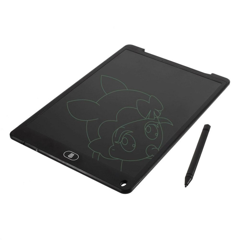 12 Inch LCD Writing Tablet Pad Digital Drawing Tablet - Black