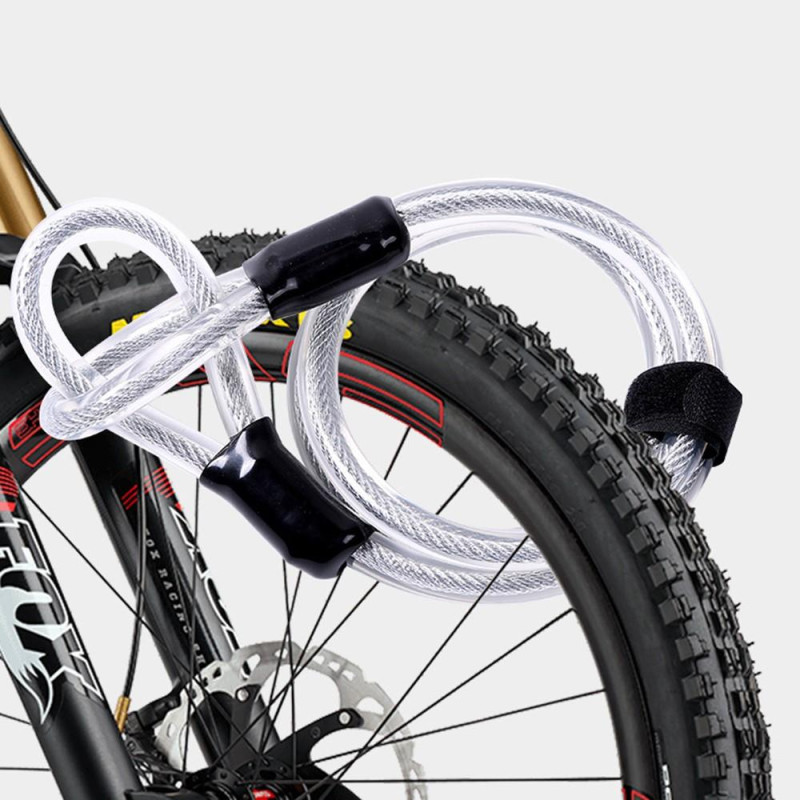 Lock Anti - theft Bicycle Motorcycle Scooter with Security Cable