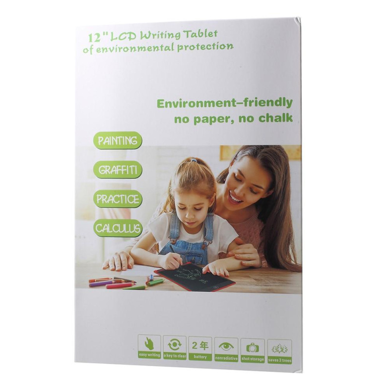 12 tuuman LCD - kirjoitustabletti digitaalinen piirtotabletti - musta