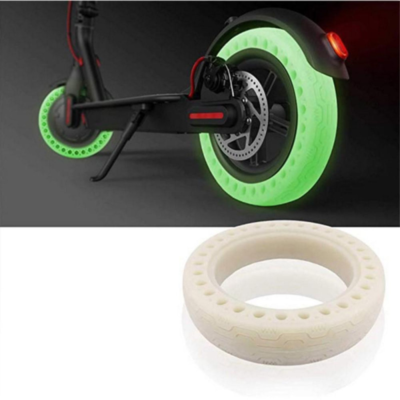 Night Fluorescent Rubber Tire for Xiaomi Mijia M365 Electric Scooter 2pcs