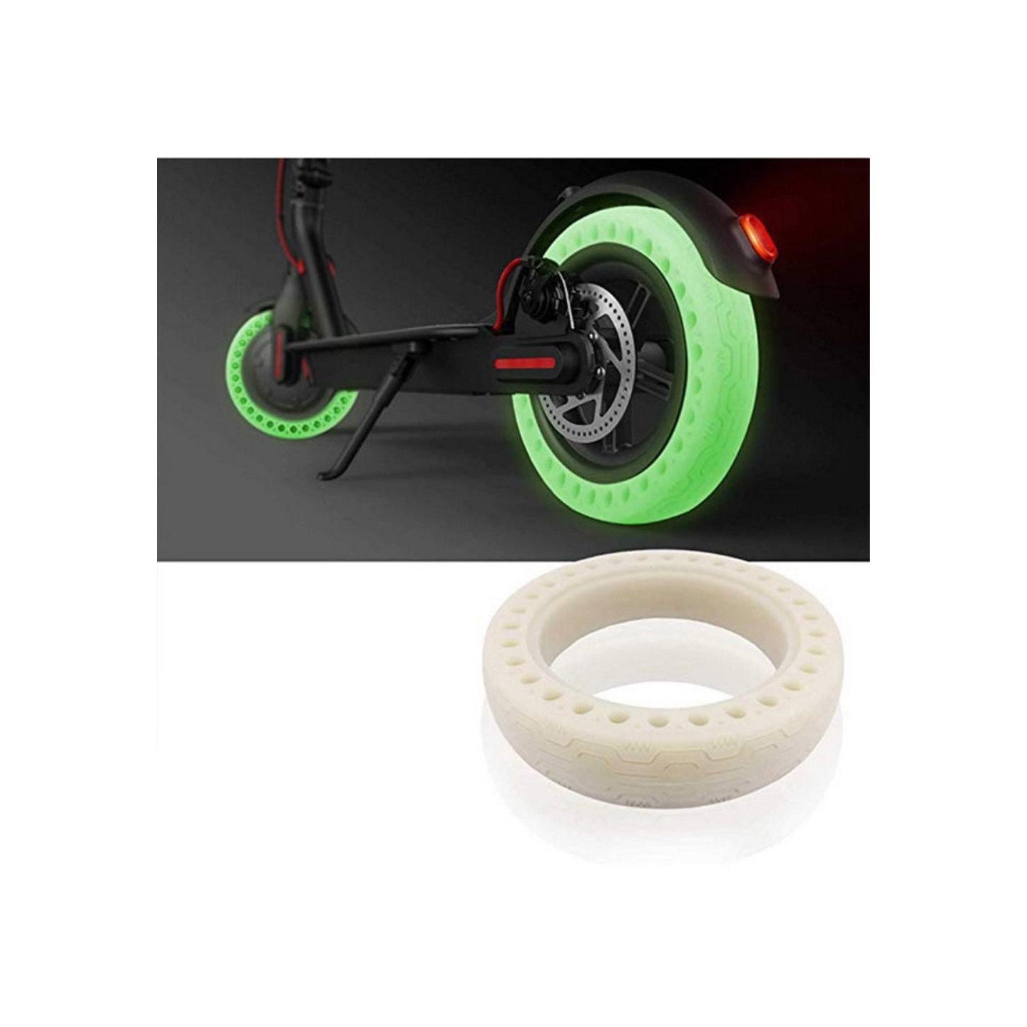 Night Fluorescent Rubber Tire for Xiaomi Mijia M365 Electric Scooter 2pcs