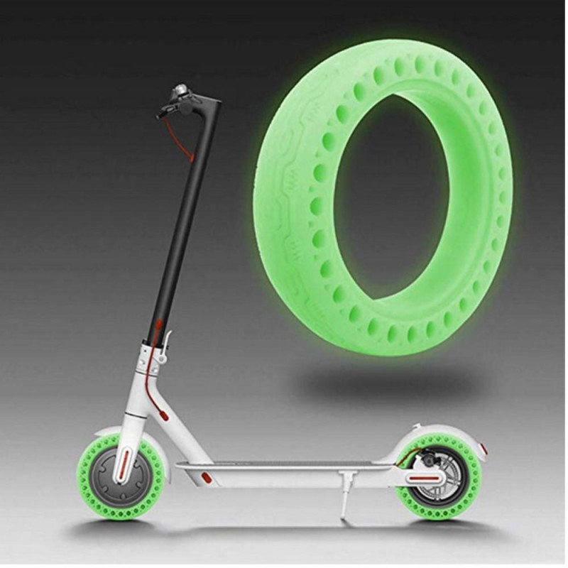 Night Fluorescent Rubber Tire for Xiaomi Mijia M365 Electric Scooter 2pcs