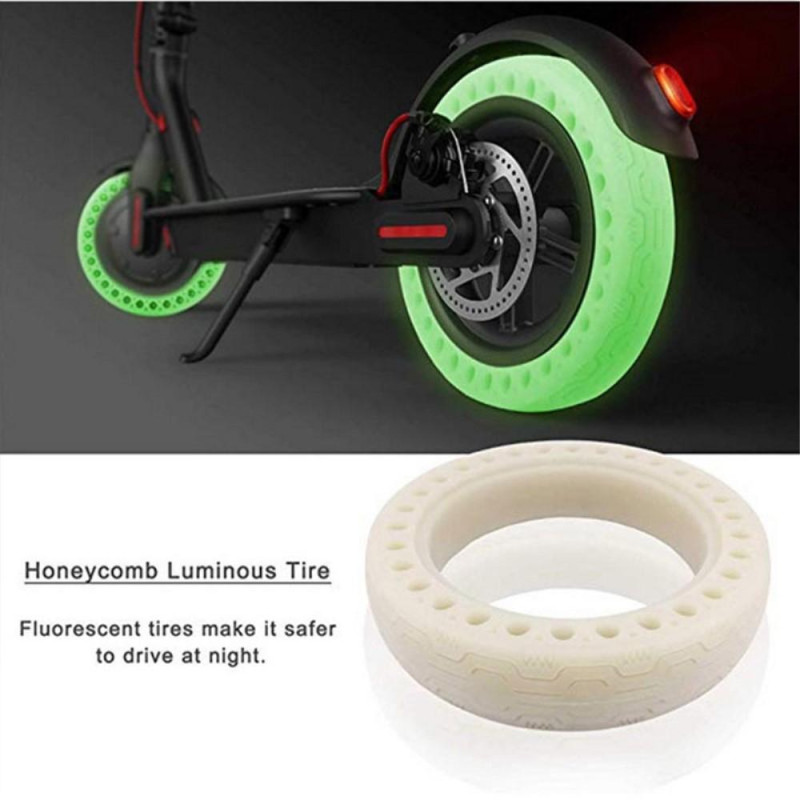 Night Fluorescent Rubber Tire for Xiaomi Mijia M365 Electric Scooter 2pcs