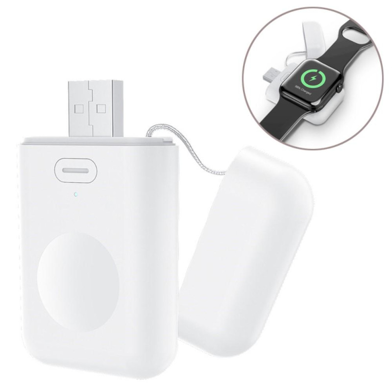 Trådløs oplader Powerbank til Apple Watch Serie 7/6/5/4/3/2/1