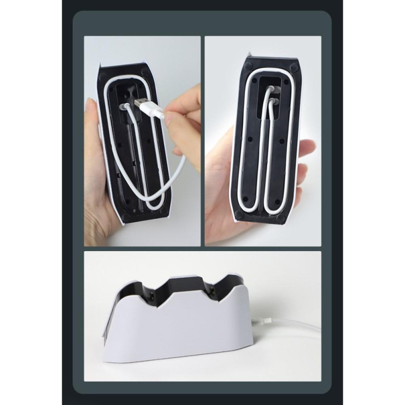 AOLION ALP500701 Kaksipaikkainen pikalataustelakka PS5 Elite - ohjaimelle