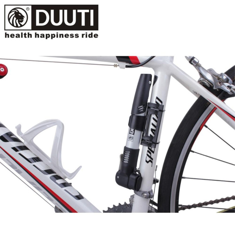 DUUTI - alumiininen kannettava polkupyörän rengasilmapumpun kiinnike