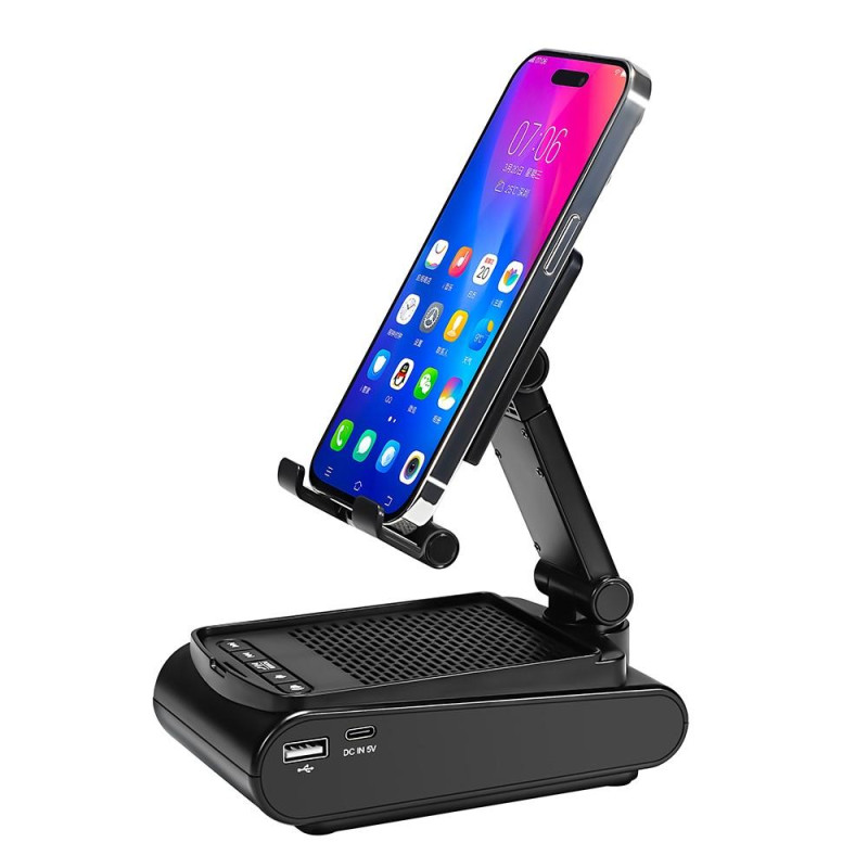 Mobiltelefonholder Bluetooth - højttaler Foldelig bærbar højttaler