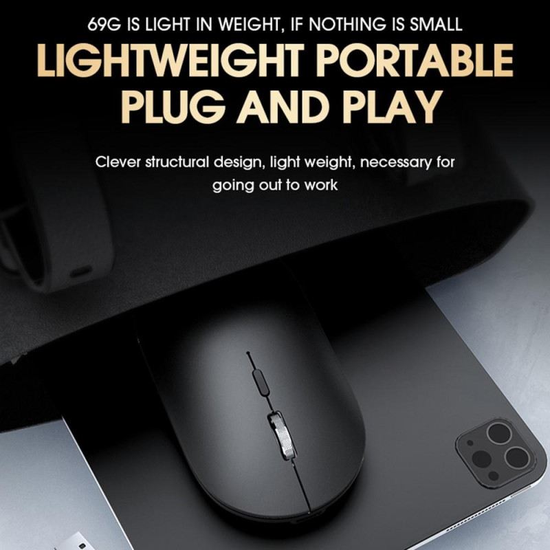 T - WOLF X2 ladattava 2.4G+Bluetooth - langaton hiiri tietokoneelle