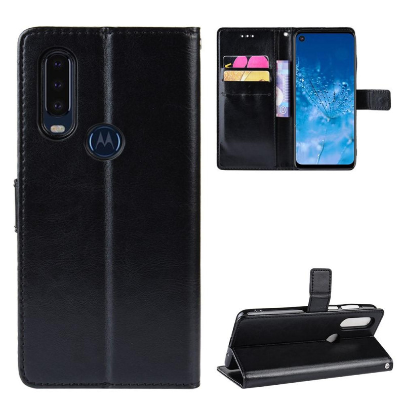 Motorola One Action Crazy Horse Lompakkoteline