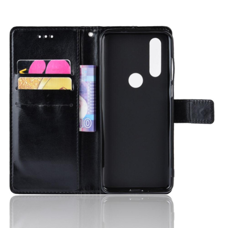 Motorola One Action Crazy Horse Wallet Stand Case