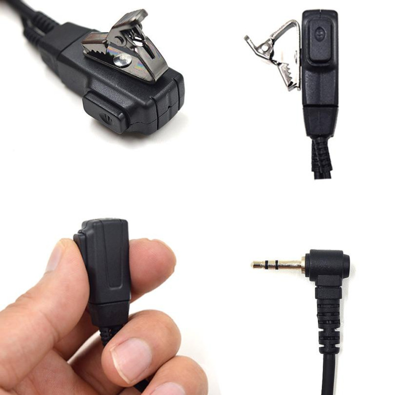 2,5 mm: n poliisin akustinen putkikuuloke Radio Walkie Talkie