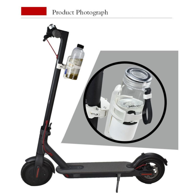 Beslagsholder Flaskeholder til Xiaomi Mijia M365 elektrisk scooter - sort