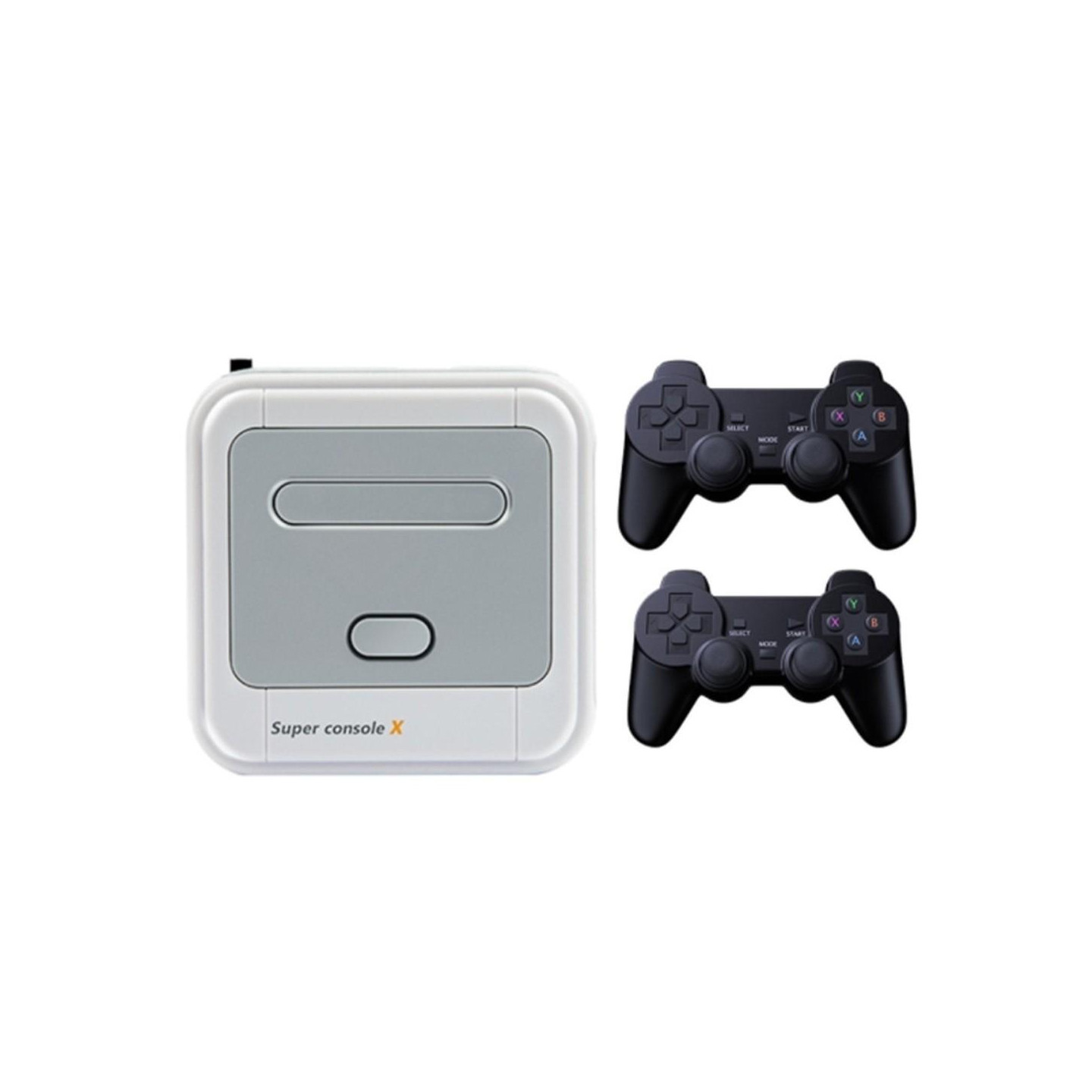 SUPER CONSOLE X Mini pelikonsoli 2 langattomalla ohjaimella