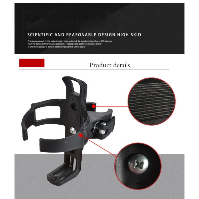 Bracket Holder Bottle Cage for Xiaomi Mijia M365 Electric Scooter - Black