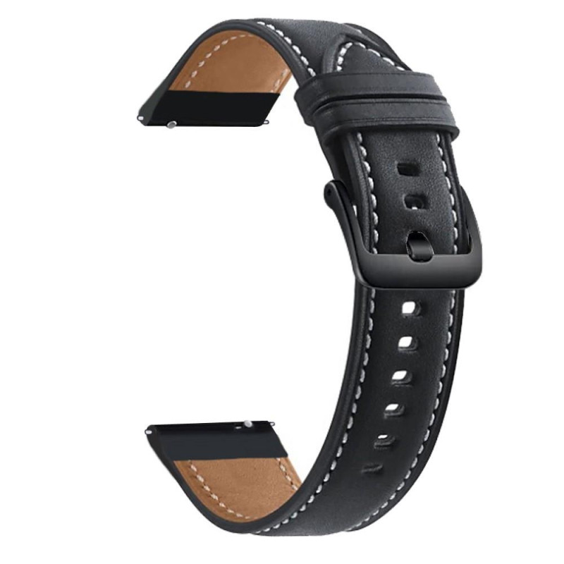 22mm Leather Watch Wrist Strap for Samsung Galaxy Watch3 45mm