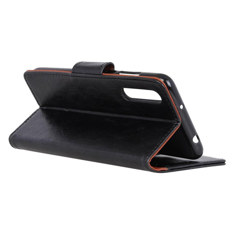 Sony Xperia 1 II Lommebok - cover Teksturert Split - Sort